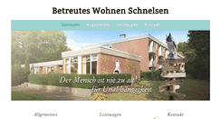 Desktop Screenshot of betreuteswohnen-schnelsen.de