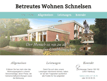 Tablet Screenshot of betreuteswohnen-schnelsen.de